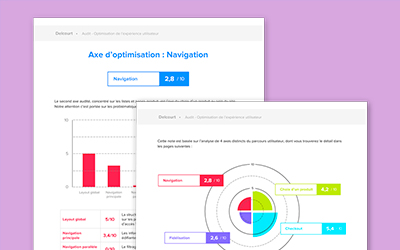 Miniature du document d'audit de l'expérience utilisateur du site de Delcourt