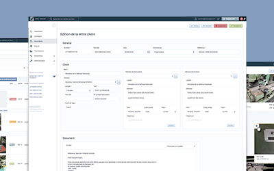 Miniature de 3 pages de l'interface d'administration de France Machines Outils